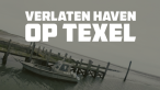 drone op texel in verlaten haven boven water